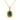 Vintage 2.70 carat emerald diamond 14k yellow gold necklace Necklaces Jack Weir & Sons
