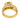Vintage GIA 1.94 carat diamond 18k yellow gold pave ring