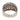 Vintage floral motif diamond 14k white gold band ring