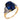 GRS 10.12 carat Ceylon royal blue sapphire diamond 14k gold platinum ring