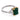 Vintage GIA 1.50 carat Colombian emerald diamond 14k yellow gold platinum ring