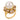 Vintage pearl diamond 14k yellow gold cocktail ring Rings Jack Weir & Sons