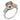 Art Deco GIA 5.35 carat light brown old mine cut diamond platinum ring