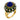 Vintage lapis lazuli diamond 18k yellow gold green enamel ring
