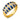 Vintage sapphire diamond 18k yellow gold ring