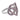 Vintage fancy pink diamond platinum infinity heart ring