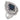 Vintage 4.20 carat sapphire diamond 14k white gold cluster ring