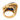 Retro sapphire diamond 18k yellow gold platinum ring