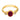 Vintage 1.20 carat ruby diamond 18k yellow gold three stone ring