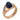 Mid Century GIA 4.70 carat no heat sapphire 14k rose gold ring