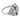 Mid Century 1.70 carat diamond platinum ring