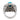 Vintage turquoise diamond 18k white gold cocktail ring
