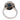Art Deco style 1.50 carat sapphire diamond platinum cluster ring