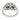 Art Deco style diamond sapphire 14k white gold ring