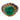 Vintage 10.30 carat aventurine quartz 14k yellow gold enamel dome ring