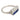 Art Deco diamond sapphire 20k white gold ring