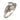 Mid Century diamond 14k white gold Toi Et Moi ring