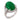 Vintage 9.27 carat jade diamond 18k white gold cocktail ring