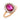 Victorian GIA Burma ruby diamond 9 karat yellow gold halo ring Rings Jack Weir & Sons