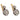 Victorian 4.60 carat diamond 14k yellow gold silver earrings