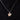 Vintage diamond 18k white and yellow gold heart necklace