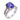 Vintage 5.50 carat tanzanite diamond 18k white gold ring Rings Jack Weir & Sons