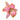 Vintage diamond pink enamel 18k yellow gold flower brooch