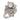 Mid Century 3.70 carat diamond silver ring and earring set
