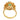 Vintage 1.10 carat emerald diamond 18k yellow gold ring