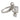 Mid Century GIA 2.25 carat old mine cut diamond 14k white gold ring