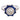 Art Deco style diamond sapphire 18k white gold ring