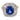 AGL 3.06 carat Ceylon sapphire diamond 18k yellow gold platinum ballerina ring