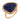 Vintage lapis lazuli diamond 18k yellow gold ring