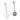 Lugano pearl diamond 18k white gold earrings