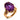 Vintage 10.00 carat amethyst 18k yellow gold cocktail ring