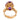 Vintage 10.00 carat amethyst 18k yellow gold cocktail ring