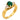Vintage emerald diamond 14k yellow gold ring Rings Jack Weir & Sons