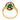 Victorian emerald diamond 18k yellow gold silver top cluster ring Rings Jack Weir & Sons