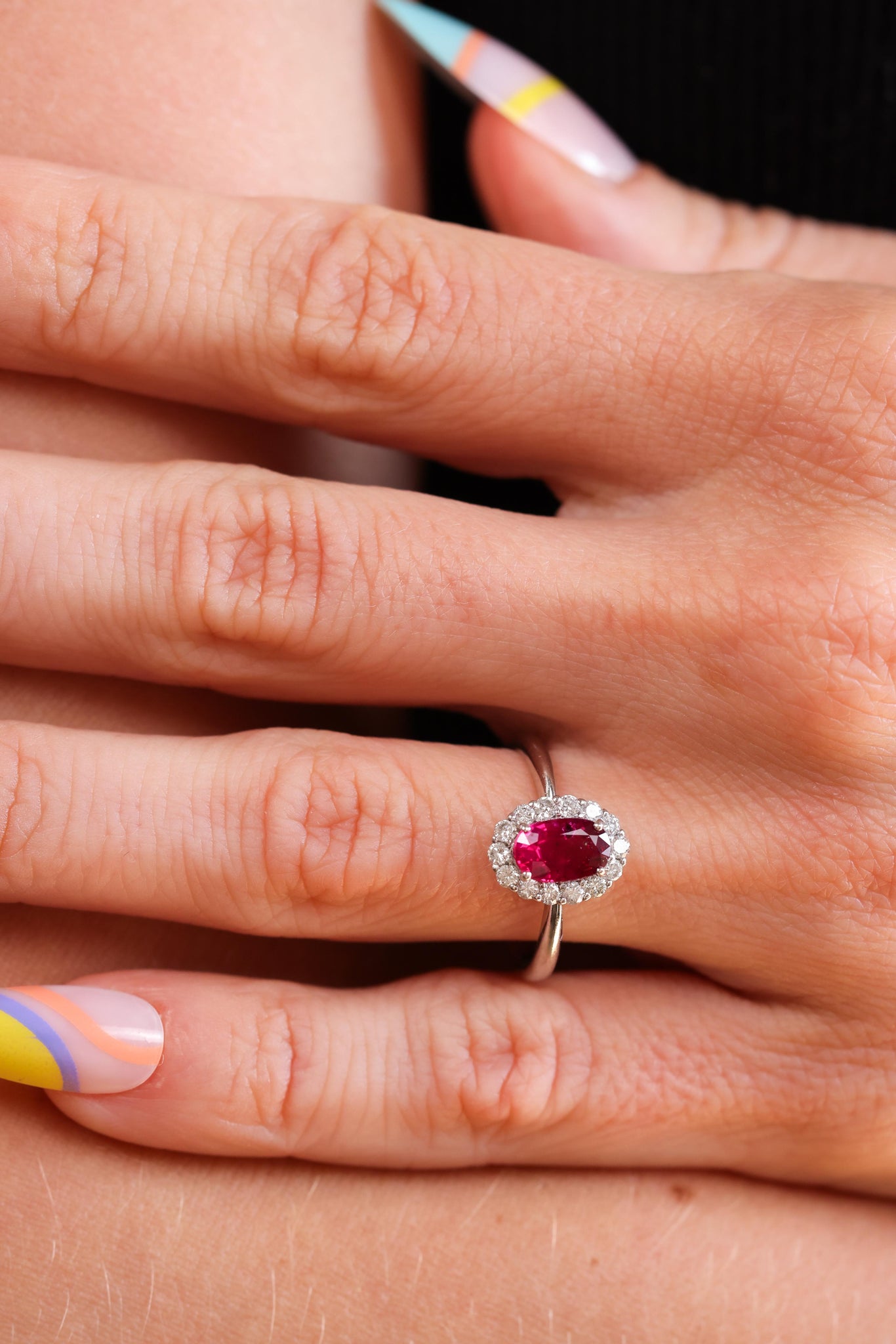 Platinum Ruby and Diamond Ring  Jack Weir & Sons   