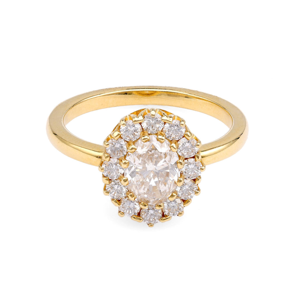 Victorian-Inspired Diamond Halo Ring  Jack Weir & Sons   