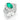Vintage emerald diamond 18k white gold cocktail ring Ring Jack Weir & Sons