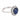 Vintage GIA 4.00 carat sapphire diamond 18k white gold cluster ring