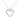 Vintage 1.00 carat diamond 14K white gold heart pendant