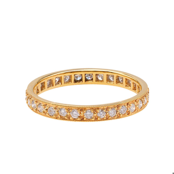 Diamond 18k Yellow Gold Eternity Band Rings Jack Weir & Sons   