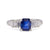 GIA 0.97 Carat Ceylon Sapphire Diamond Platinum Ring Rings Jack Weir & Sons   