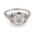 Edwardian Platinum and Emerald Ring  Jack Weir & Sons   