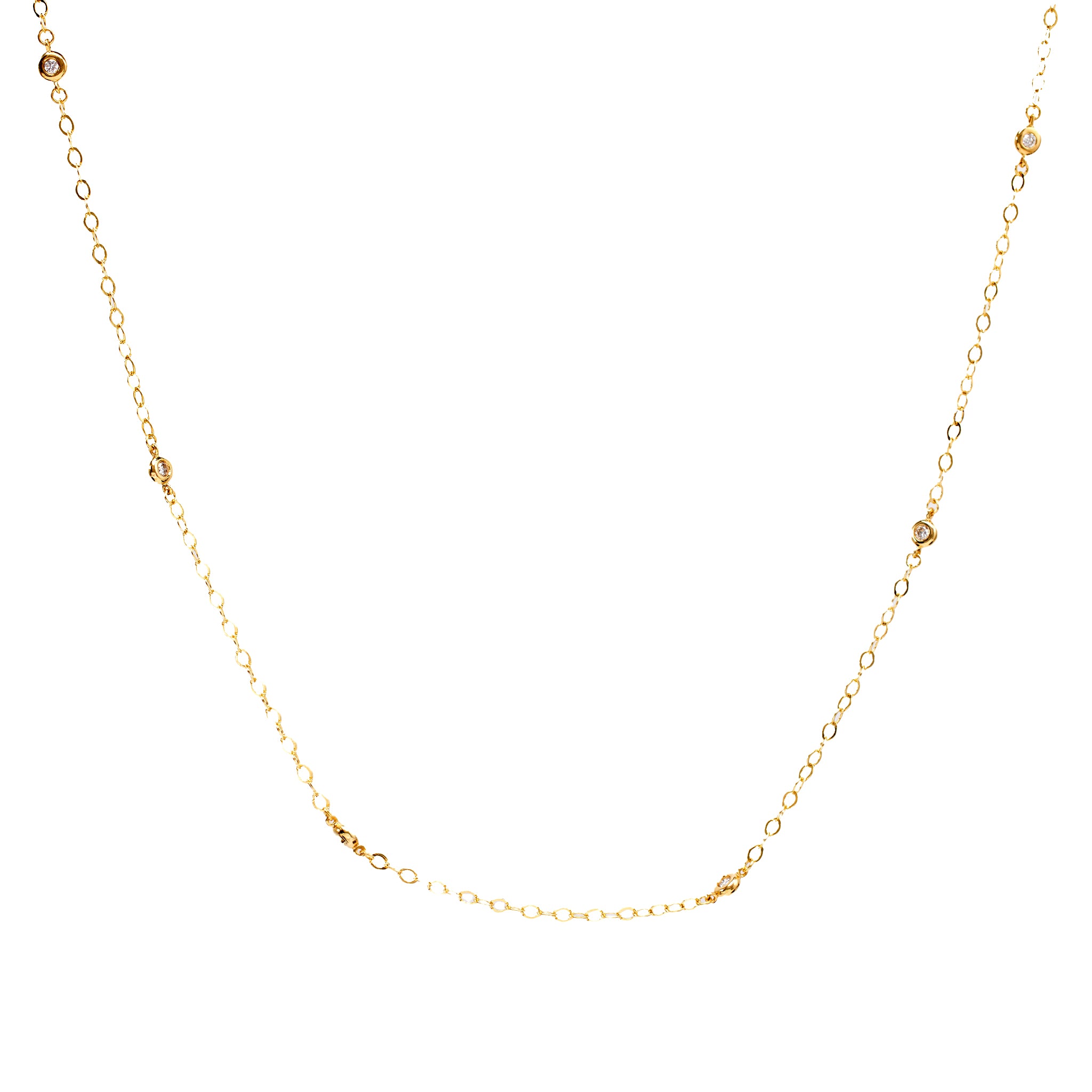 V-Day Diamond By The Yard Necklace  Jack Weir & Sons   