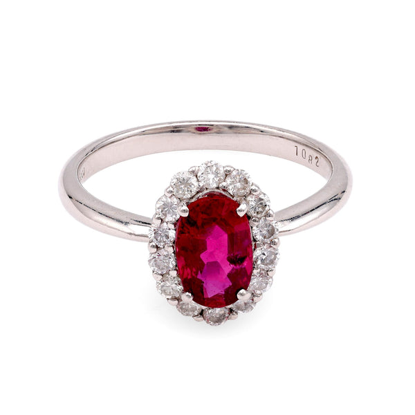 Platinum Ruby and Diamond Ring Rings Jack Weir & Sons   