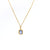 Italian 1.30 Carat Sapphire 18k Yellow Gold Pendant Necklace Necklaces Jack Weir & Sons   