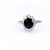 Mid-Century Sapphire Diamond 18k White Gold Cluster Ring.  Jack Weir & Sons   